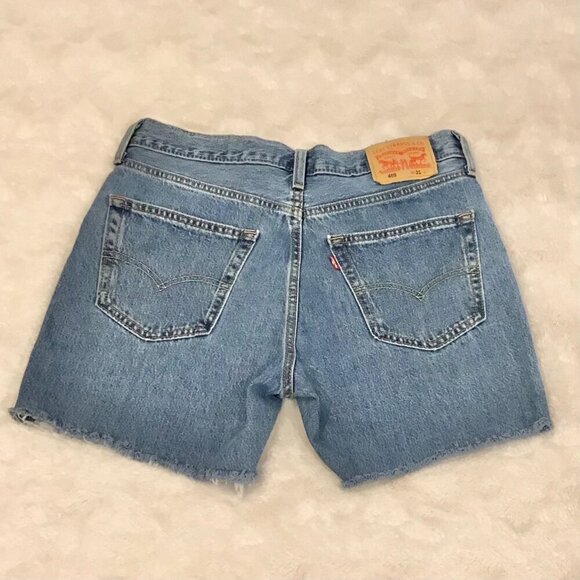 Levi’s 31 Men’s 469 Denim Loose Fit Shorts Jeans Jorts Cutoffs 5.25” Inseam - Picture 1 of 7